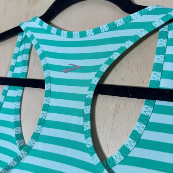 Brooks Women’s Striped Racerback Running Tank Top Size M – - Picture 7 of 7